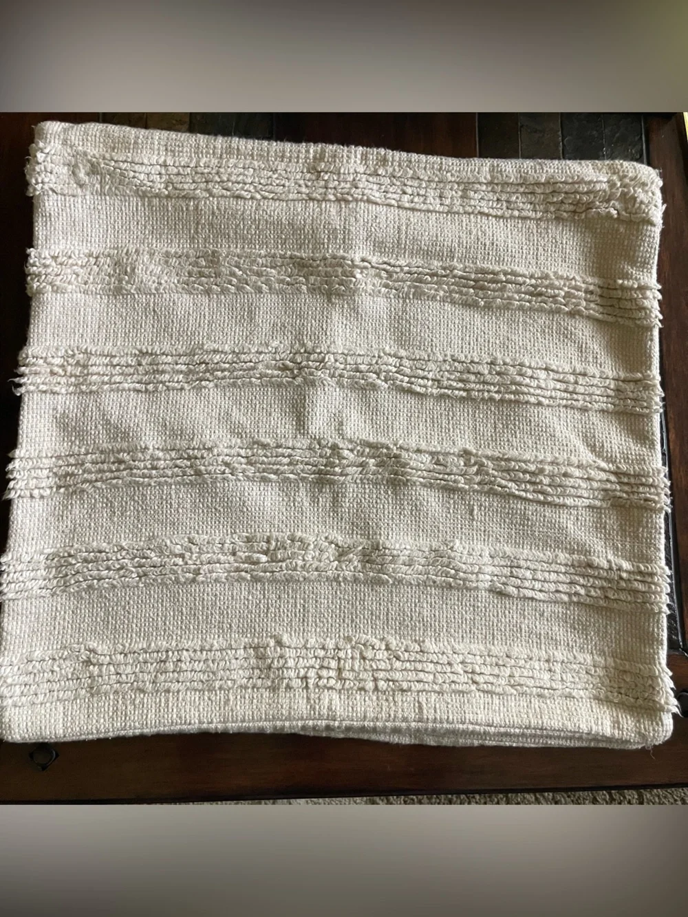 Two Pottery Barn Handwoven Textured Pillow Covers
